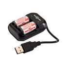 Chargeur + 2 piles LFP123A Rechargeables